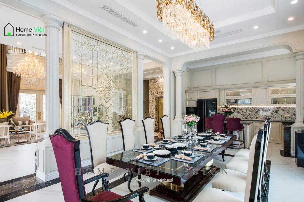 QN Villa – Thiết kế thi công hoàn thiện nội thất Biệt thự theo phong cách Luxury