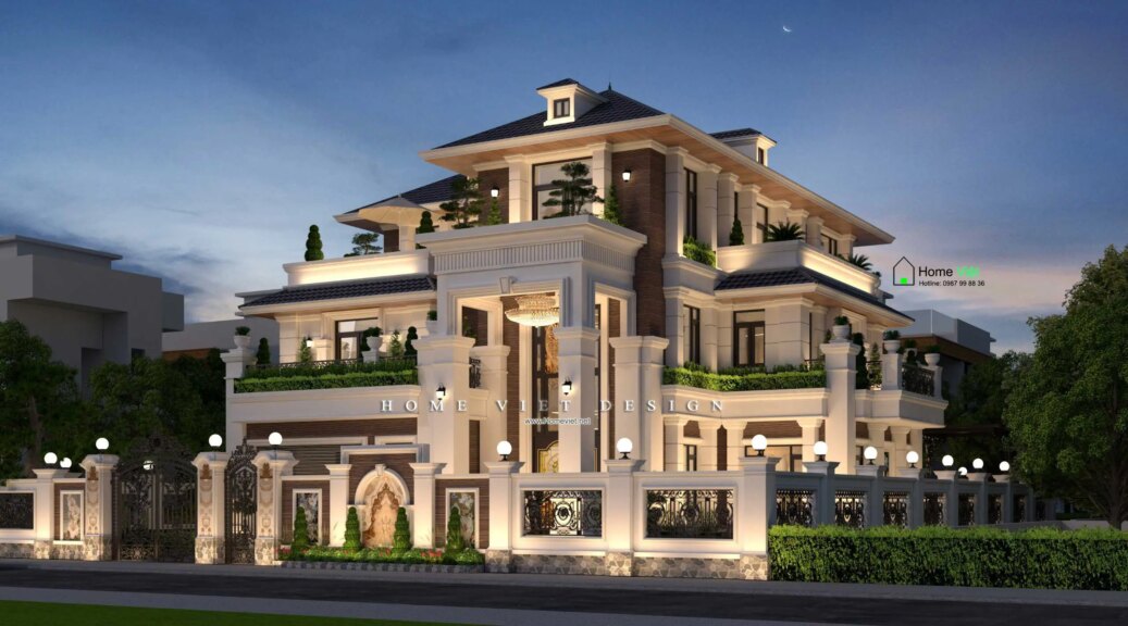 [Long Villa] – Công trình Biệt thự 3 tầng có mức đầu tư cao cấp theo phong cách độc lạ, bắt mắt tại Thanh Hóa